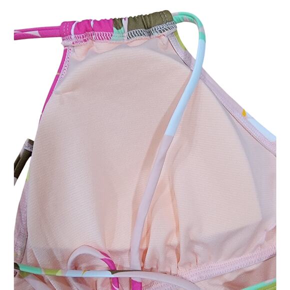 Miracle Beach Betty One Piece Strappy Tropical Swimsuit size Large Brand New - Picture 5 of 6